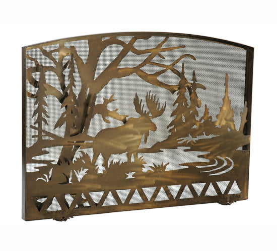 50"W X 35.5"H Moose Creek Arched Fireplace Screen