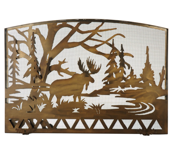 60"W X 40"H Moose Creek Arched Fireplace Screen