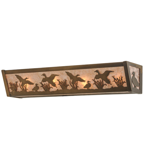 24"W Ducks In Flight Vanity Light