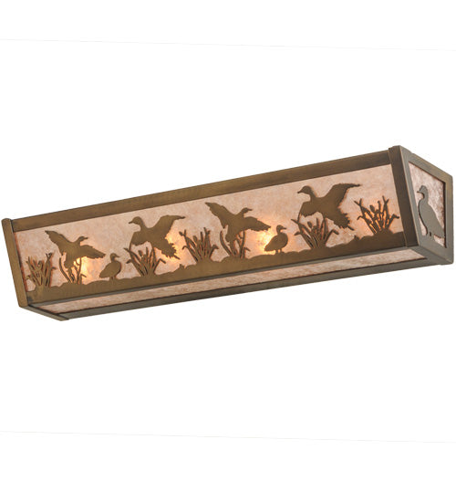 24"W Ducks In Flight Vanity Light