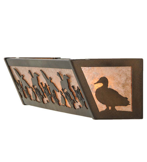 24"W Ducks In Flight Vanity Light