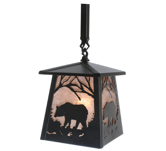 48" Long Wildlife At Pine Lake 4 Light Island Pendant