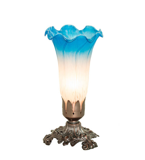 8" High Pink/Blue Accent Lamp