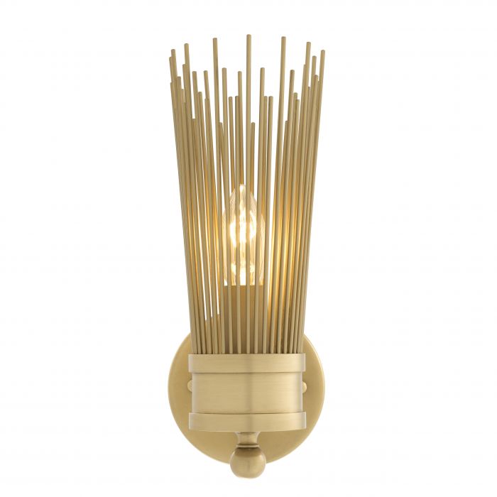 Wall Lamp Romeo Single Antique Brass Finish