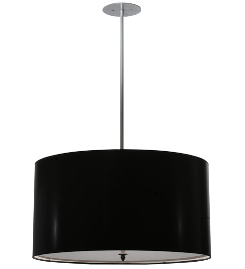 32"W Cilindro Black Paper Pendant