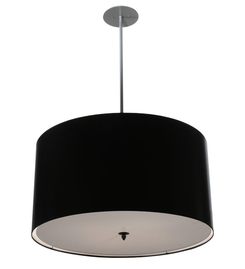 32"W Cilindro Black Paper Pendant