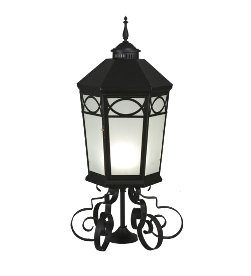 16"W Restored Taft 1 Lt Lantern Post Mount