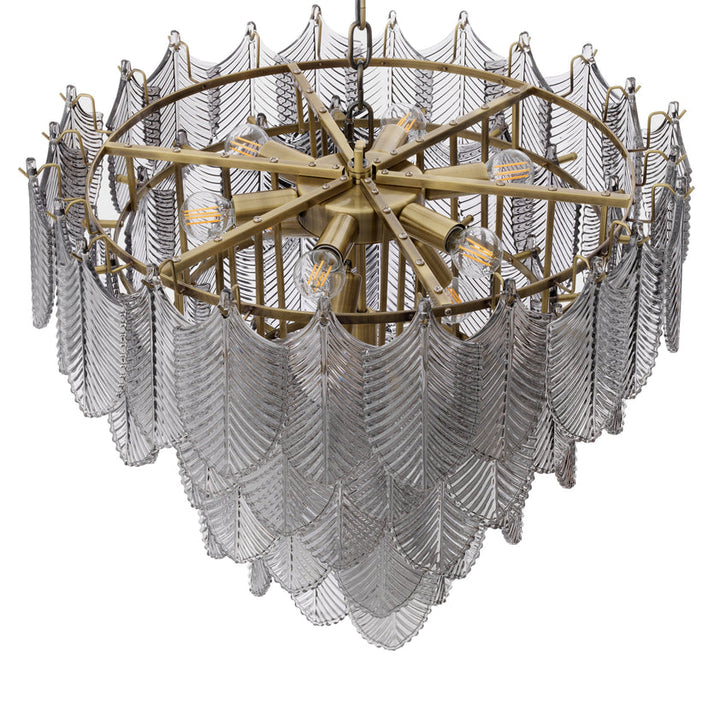 Chandelier Verbier S Light Brushed Brass Finish