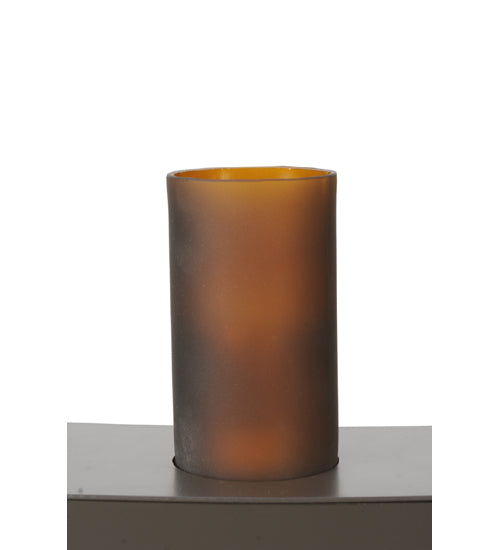 3"W Cylindre Frosted Amber Glass Shade