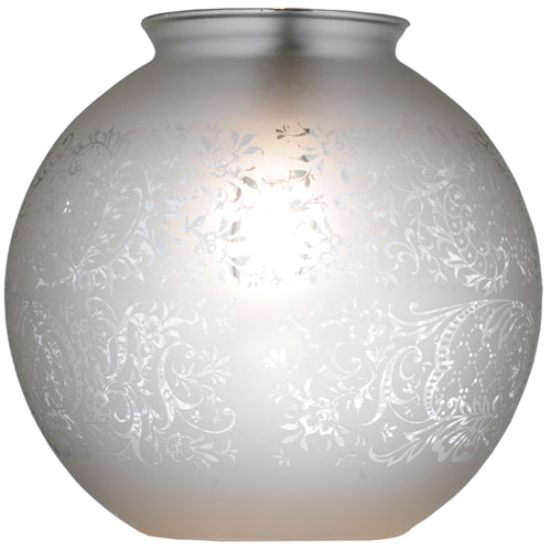 8"W Globe Hand Blown Shade