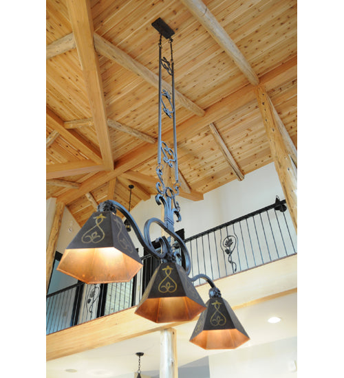 64" Long Dacapa 3 Lt Island Pendant