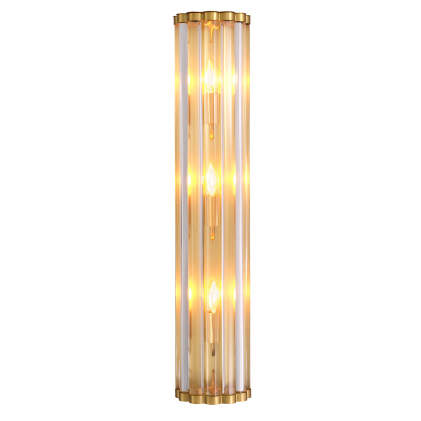 Wall Lamp Amalfi Antique Brass Finish UL