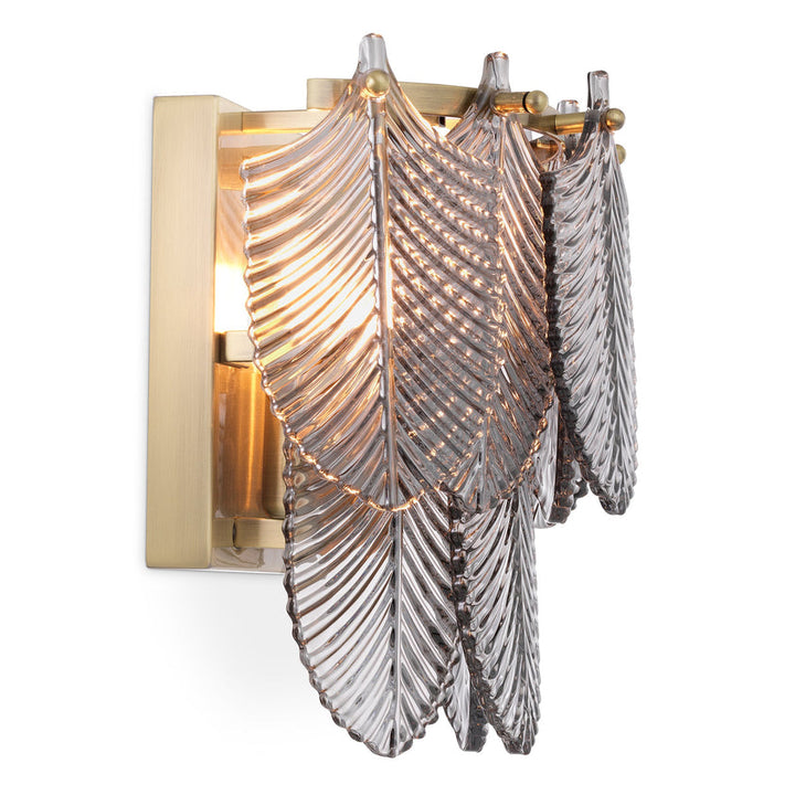 Wall Lamp Verbier Light Brushed Brass Finish UL