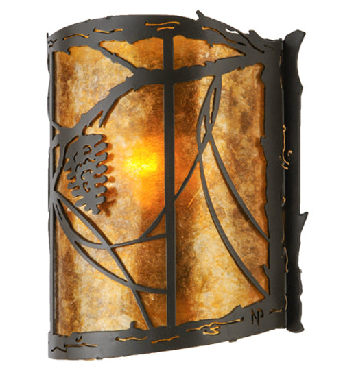 9"W Whispering Pines Wall Sconce