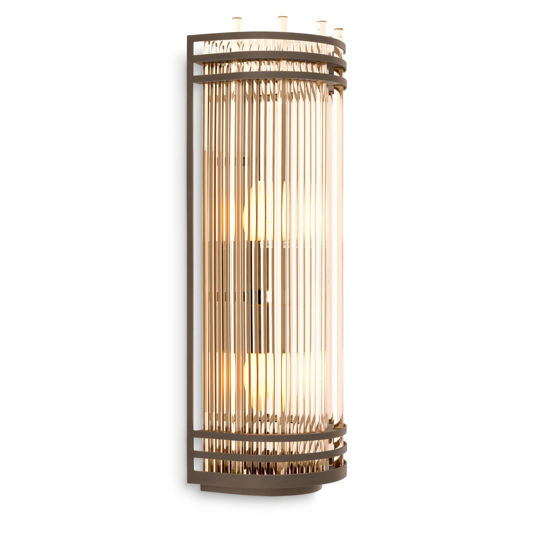 Wall Lamp Gulf L Bronze Highlight Finish UL