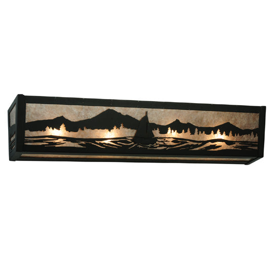 30"W Sailboat Mountain View Vanity Light