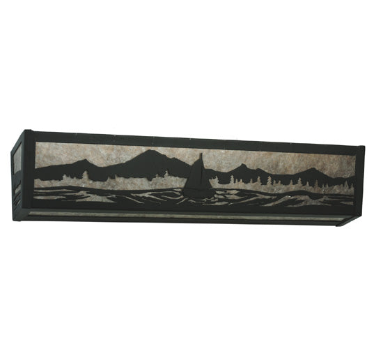 30"W Sailboat Mountain View Vanity Light