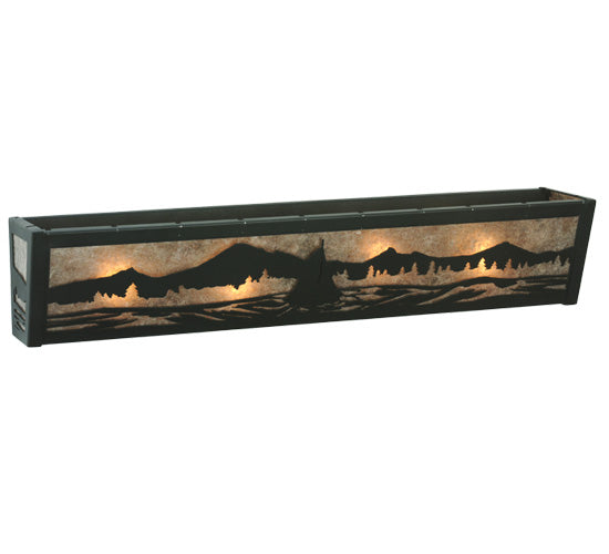 30"W Sailboat Mountain View Vanity Light