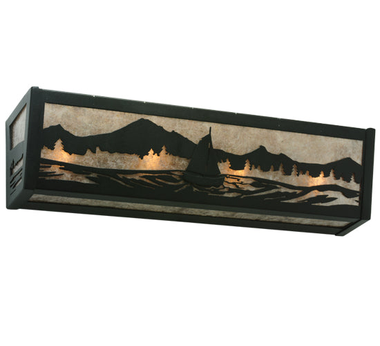 24"W Sailboat Mountain View Vanity Light