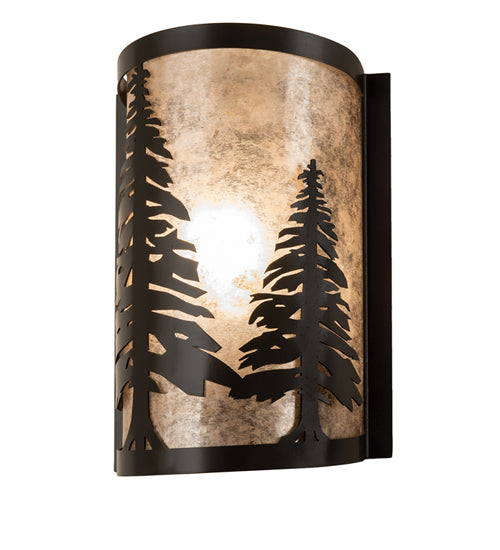 8" Wide Tall Pines Wall Sconce