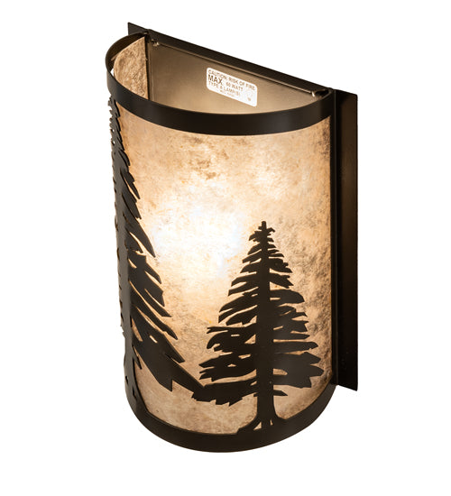 8" Wide Tall Pines Wall Sconce