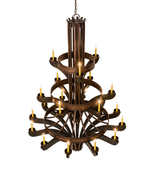 62"W Castilla 21 Lt Three Tier Chandelier