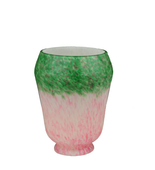 4"W Pink/Green Grape Pate-De-Verre Shade