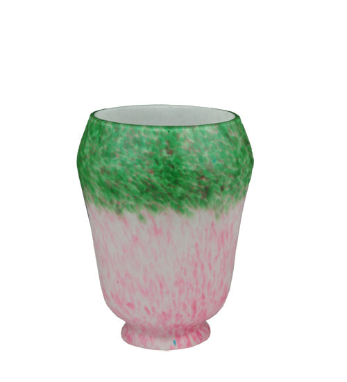 4"W Pink/Green Grape Pate-De-Verre Shade