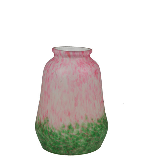 4"W Pink/Green Grape Pate-De-Verre Shade