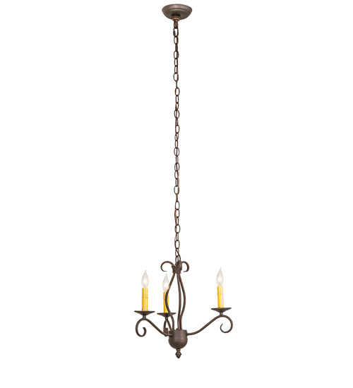 18" Wide Sienna 3 Lt Chandelier