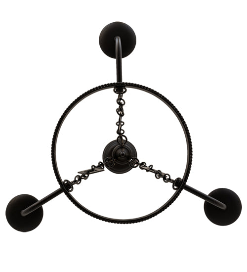 24"W Elvita 3 Lt Chandelier