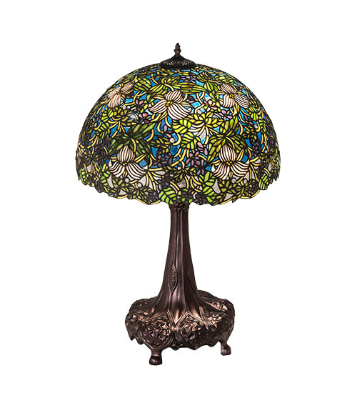 31" High Trillium & Violet Table Lamp