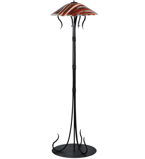 65"H Marina Fused Glass Floor Lamp