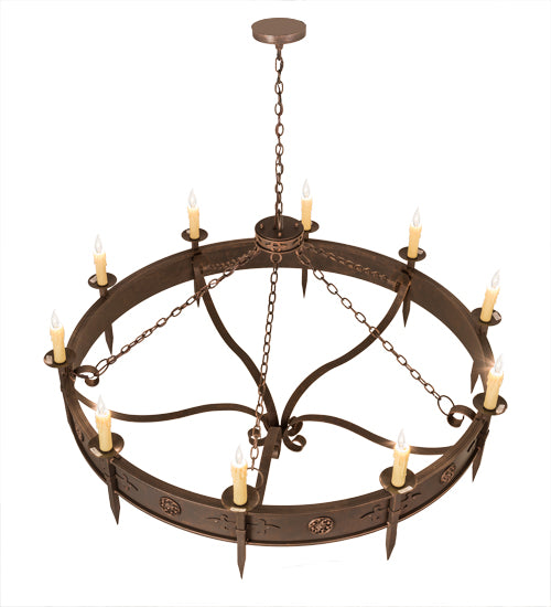 66" Wide Calandra 10 Light Chandelier