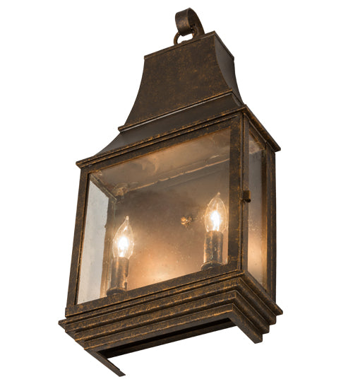 10"W Bastille Lantern Wall Sconce