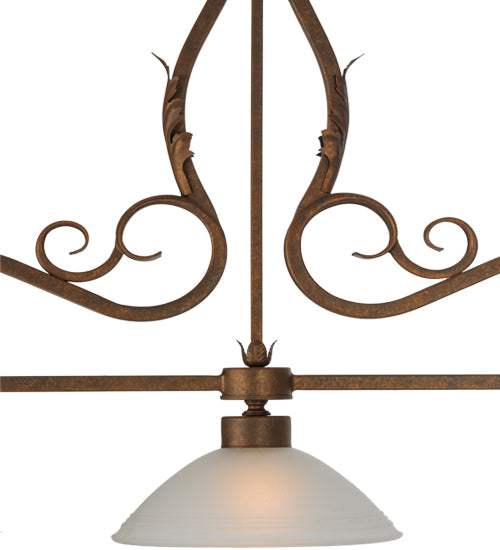 49" Long Zamora 3 Light Island Pendant