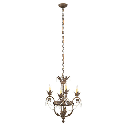 18" Wide Antonia 4 Light Chandelier