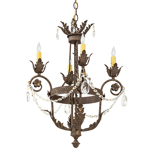 18" Wide Antonia 4 Light Chandelier