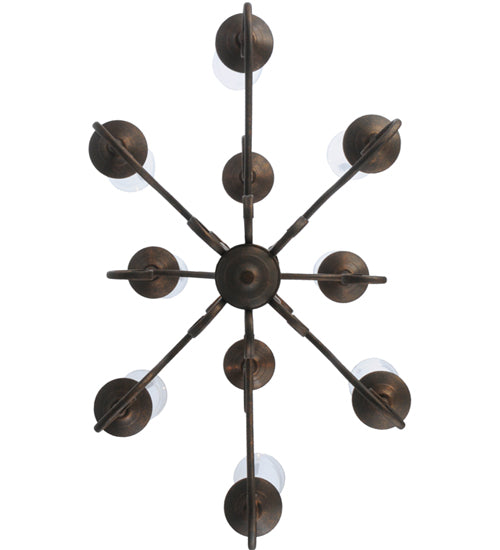 36"L Wallis 10 Lt Oblong Chandelier