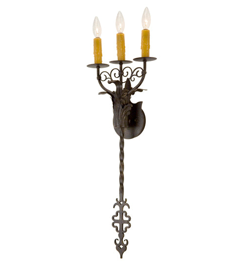 11" Wide Merano 3 Light Wall Sconce