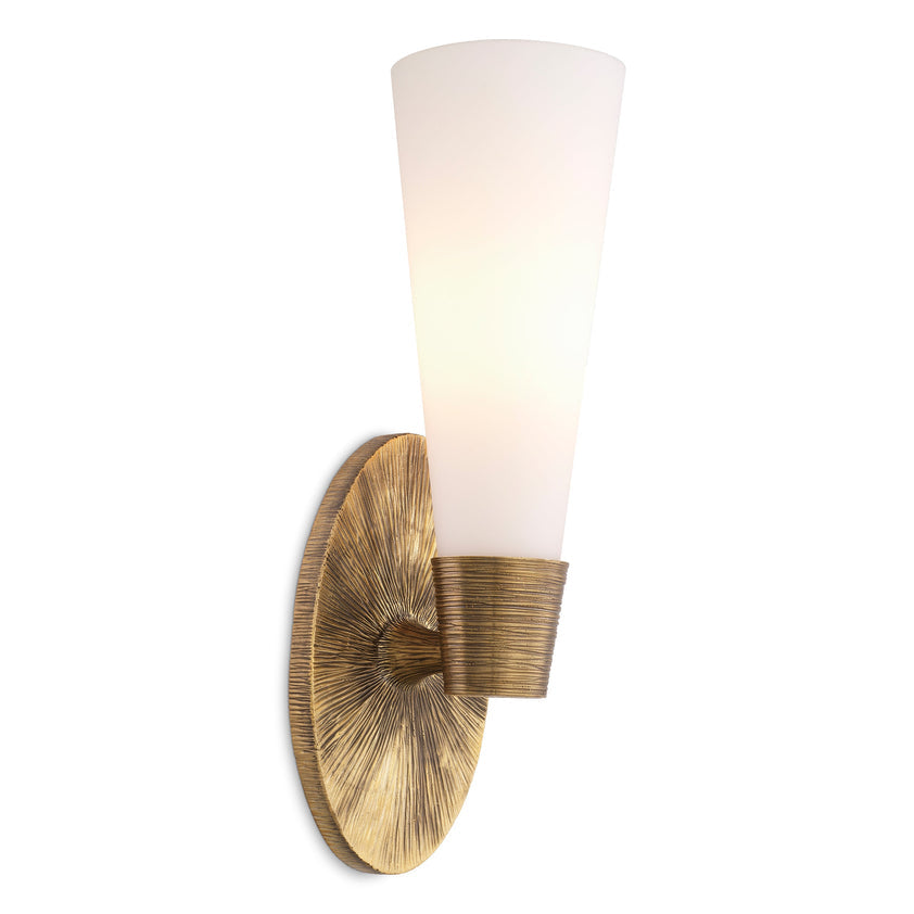 Wall Lamp Nolita Single Vintage Brass Finish UL