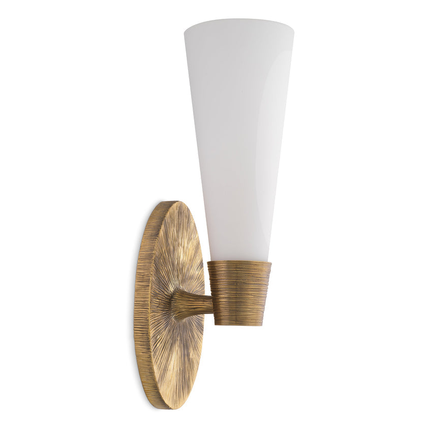 Wall Lamp Nolita Single Vintage Brass Finish UL