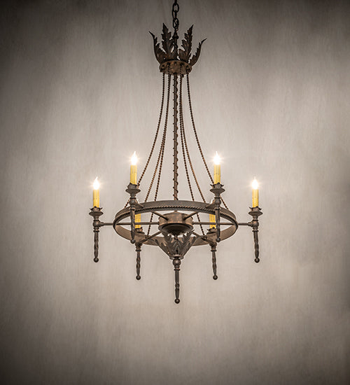 24" Wide Amaury 6 Light Chandelier