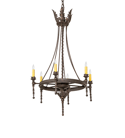 24" Wide Amaury 6 Light Chandelier