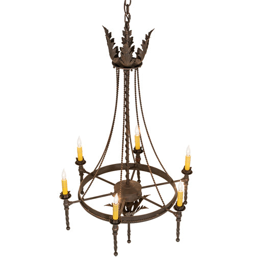 24" Wide Amaury 6 Light Chandelier