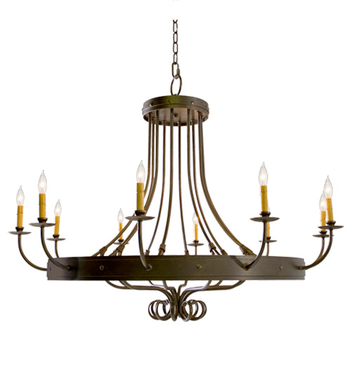 50" Wide Silvana 10 Light Chandelier