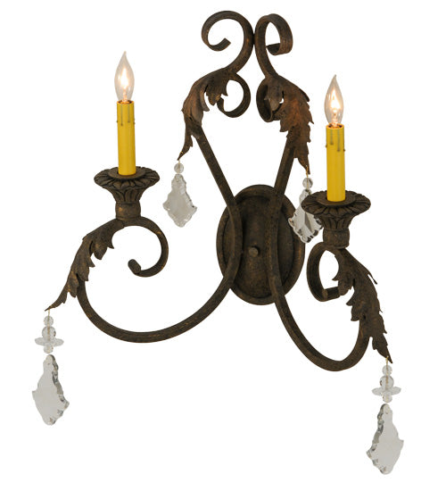 19"W Josephine 2 Lt Wall Sconce