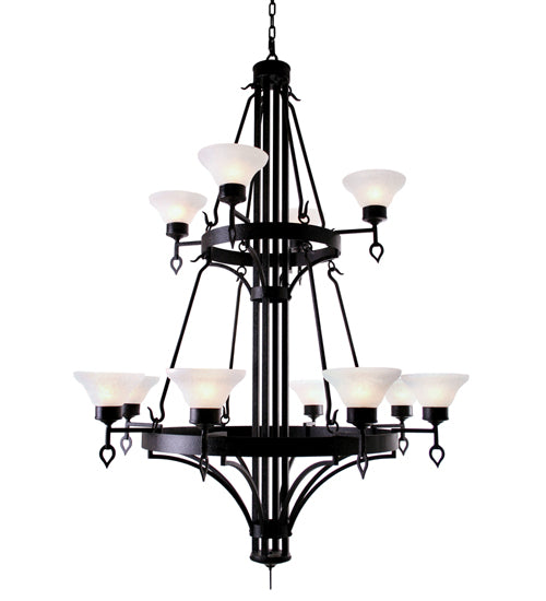 48" Wide Savino 12 Light Two Tier Chandelier