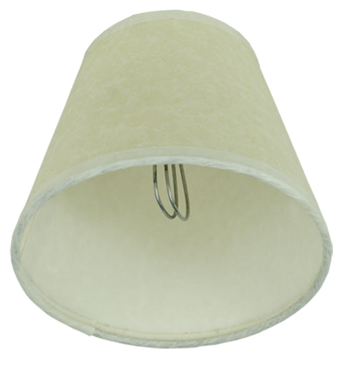 5"W X 4"H Aged Celadon Beige Parchment Shade