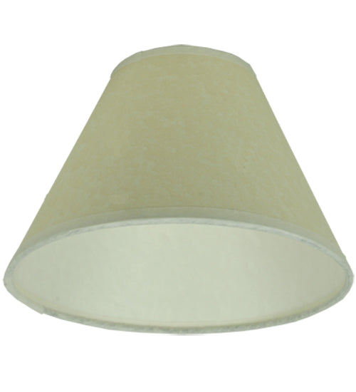 7"W X 4.5"H Aged Celadon Beige Parchment Shade